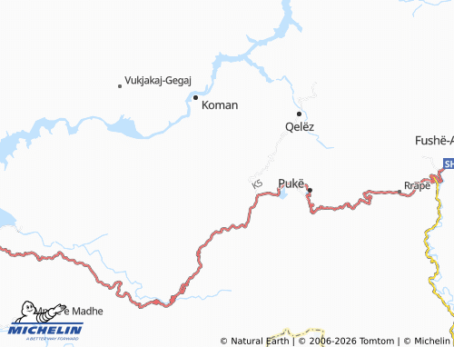 Carte MICHELIN Qerret i Madh - ViaMichelin