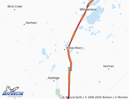 Mapa MICHELIN Willow River - ViaMichelin