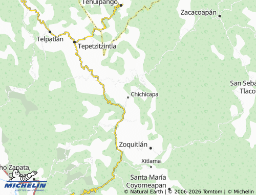 MICHELIN Chichicapa map - ViaMichelin