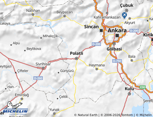 MICHELIN Polatlı map - ViaMichelin