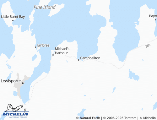Mapa MICHELIN Campbellton - ViaMichelin