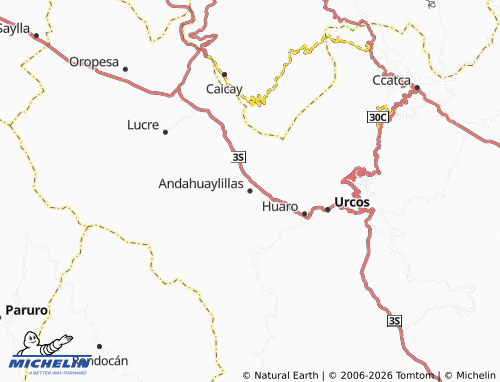Mappa MICHELIN Andahuaylillas - ViaMichelin