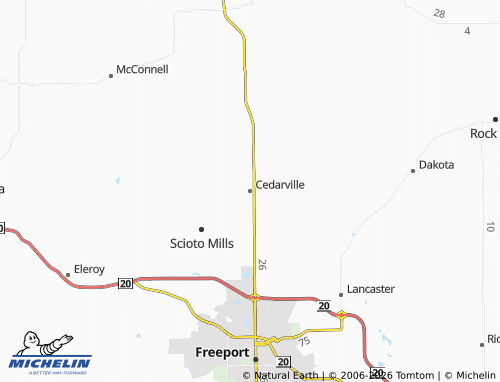 Mappa MICHELIN Cedarville - ViaMichelin