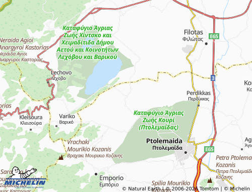 Carte MICHELIN Olympiada - ViaMichelin