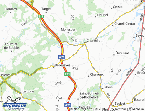 Mappa MICHELIN Chezelle - ViaMichelin