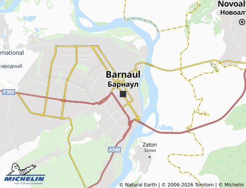 MICHELIN-Landkarte Barnaul - ViaMichelin