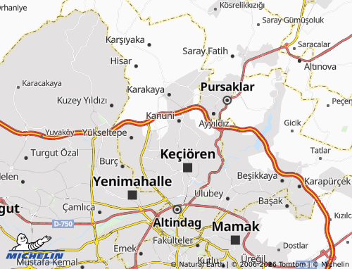 MICHELIN Ufuktepe map - ViaMichelin