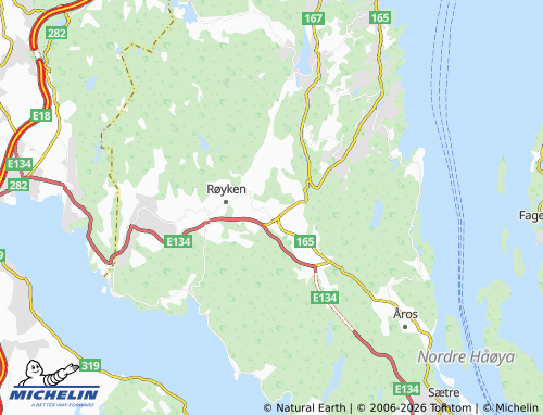 Carte MICHELIN Midtbygda - ViaMichelin