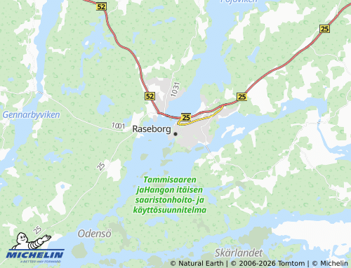Carte MICHELIN Raseborg - ViaMichelin