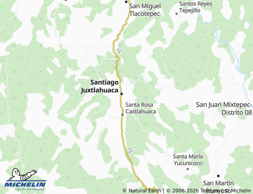MICHELIN Mixtecas Unidas map - ViaMichelin