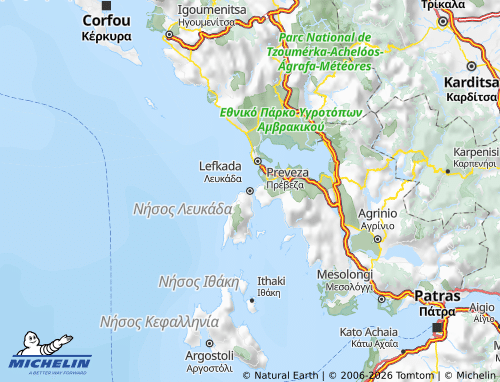 Mappa MICHELIN Leucade - ViaMichelin