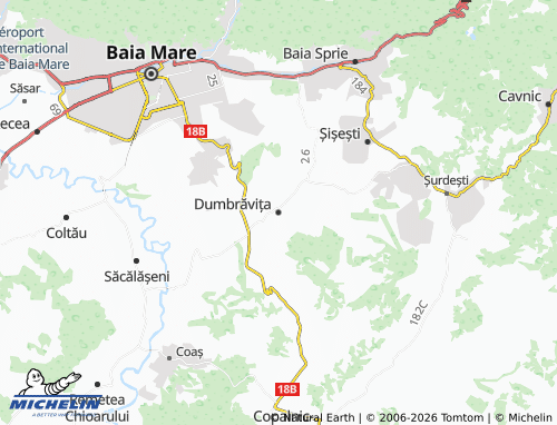 Mapa MICHELIN Dumbrăvița - ViaMichelin
