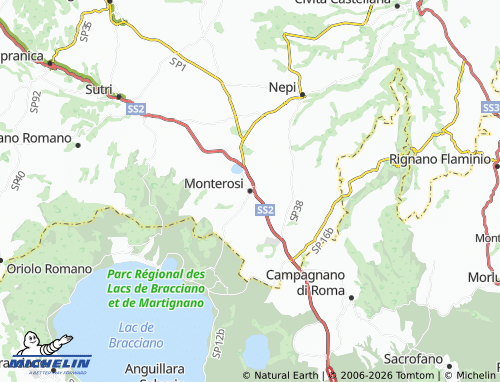 Carte MICHELIN Monterosi - ViaMichelin