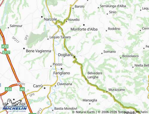 Mappa MICHELIN Dogliani - ViaMichelin