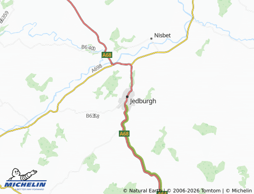 Carte MICHELIN Jedburgh - ViaMichelin