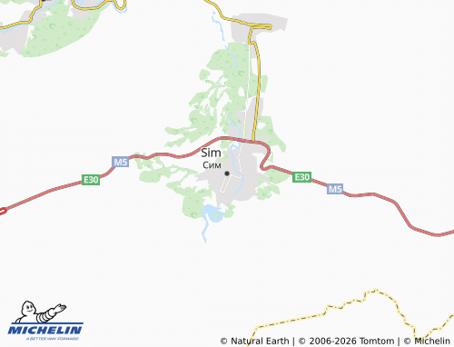 MICHELIN-Landkarte Sim - ViaMichelin