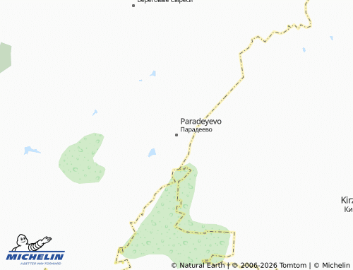MICHELIN-Landkarte Paradeyevo - ViaMichelin