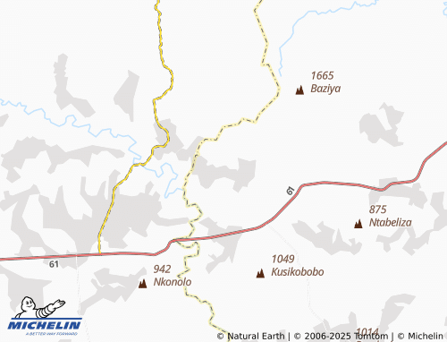 MICHELIN Sixuzulu map - ViaMichelin