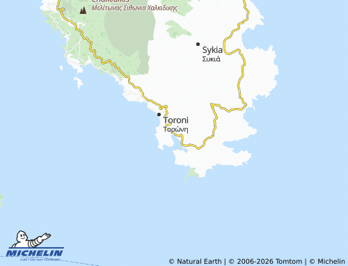 MICHELIN Koufos map - ViaMichelin