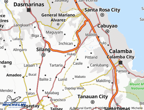 MICHELIN Puting Kahoy map - ViaMichelin