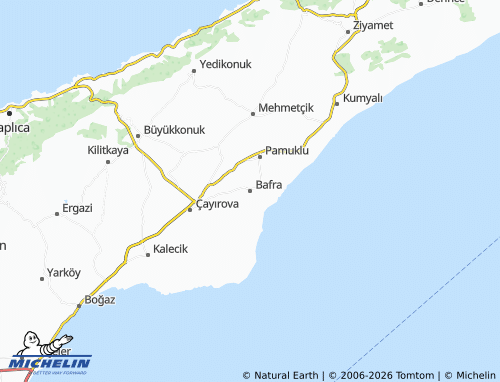 Mapa MICHELIN Bafra - ViaMichelin