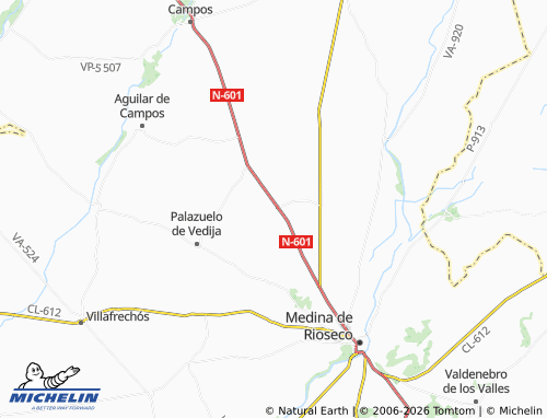 MICHELIN Berrueces map - ViaMichelin