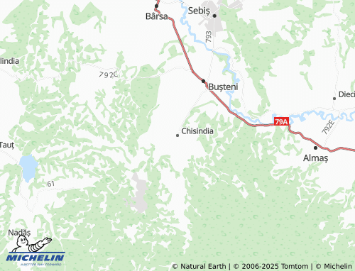 MICHELIN Chisindia map - ViaMichelin