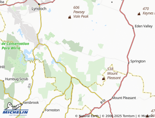 MICHELIN-Landkarte Mount Crawford - ViaMichelin