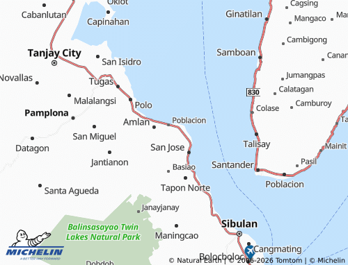 MICHELIN Tandayag map - ViaMichelin