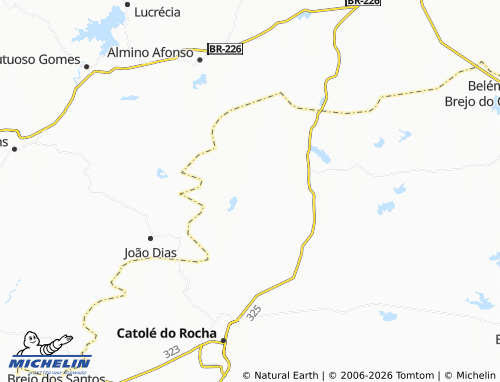 MICHELIN Coronel Maia map - ViaMichelin
