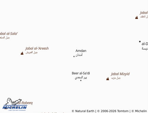 MICHELIN Amdan map - ViaMichelin