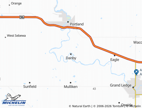 Mapa MICHELIN Danby - ViaMichelin