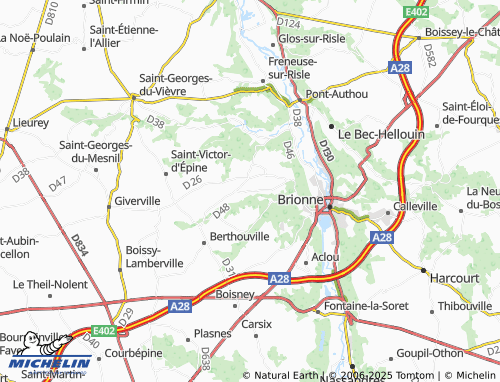 MICHELIN Saint-Pierre-de-Salerne map - ViaMichelin