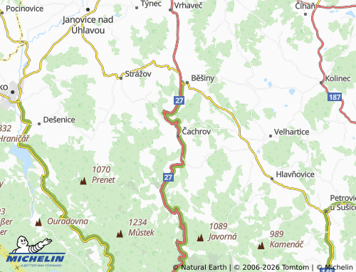 Mappa MICHELIN Čachrov - ViaMichelin