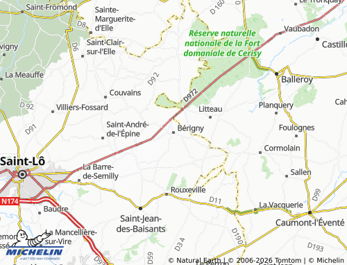 MICHELIN Bérigny map - ViaMichelin
