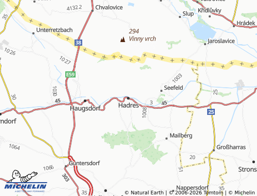 Mapa MICHELIN Hadres - ViaMichelin