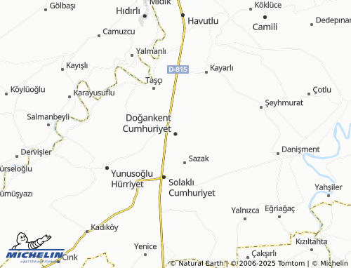 MICHELIN Doğankent Cumhuriyet map - ViaMichelin