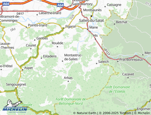 MICHELIN-Landkarte Castelbiague - ViaMichelin