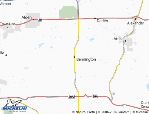 Mappa MICHELIN Bennington - ViaMichelin