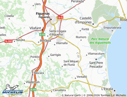 MICHELIN Siurana map - ViaMichelin