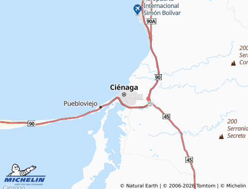 MICHELIN-Landkarte Ciénaga - ViaMichelin