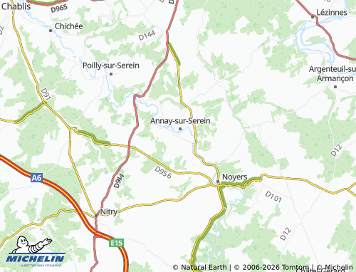 Carte MICHELIN Perrigny - ViaMichelin