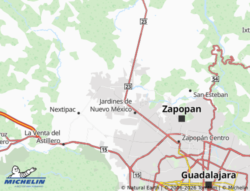 MICHELIN Altaluz map - ViaMichelin