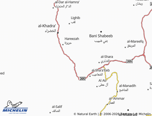 Carte MICHELIN al-Tiwal - ViaMichelin