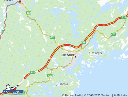 MICHELIN Fyresmoen Industriområde map - ViaMichelin