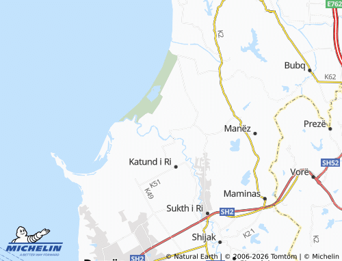Kaart MICHELIN Rrushkull - ViaMichelin