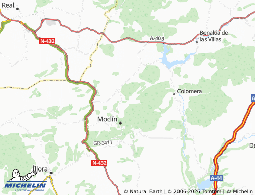 MICHELIN Tózar map - ViaMichelin