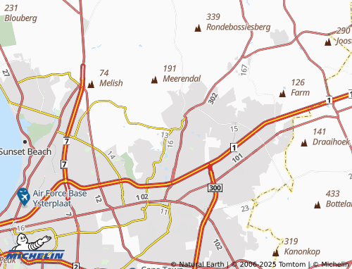 MICHELIN Durbanville Hills map - ViaMichelin