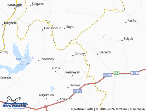 Mappa MICHELIN İbribey - ViaMichelin