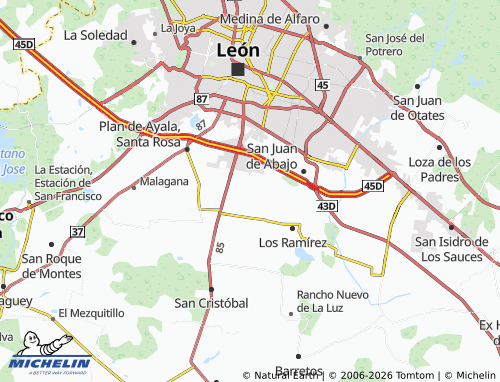 Mapa MICHELIN Los Tepetates - ViaMichelin